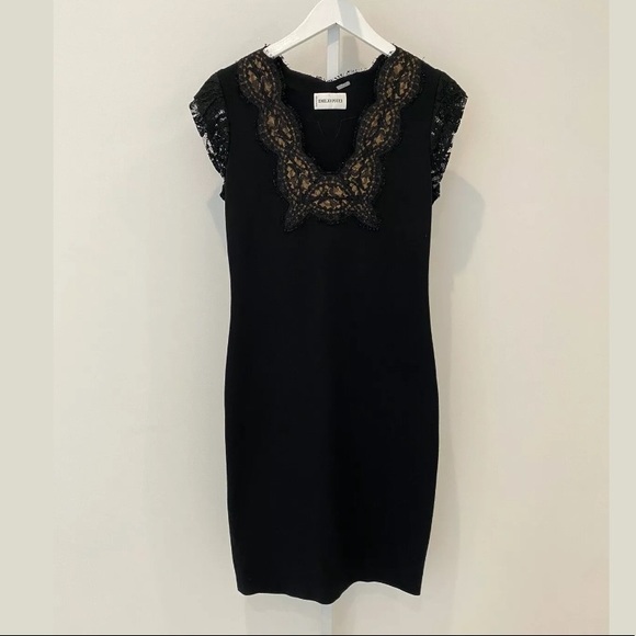 EMILIO PUCCI BLACK LACE DRESS MODEL 26RG25 SIZE IT 46 / US 12 NWOTS! - Picture 6 of 17